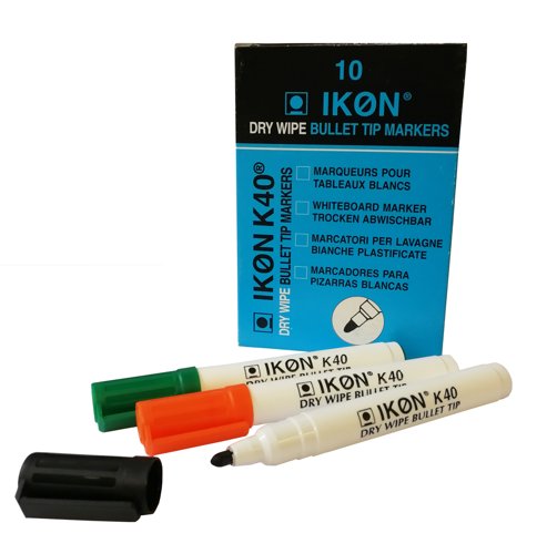 Dry Markers UP Dry Wipe Marker Bullet Tip Assorted (10)