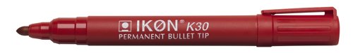 Permanent Markers UP Permanent Marker Bullet Tip Red (10)