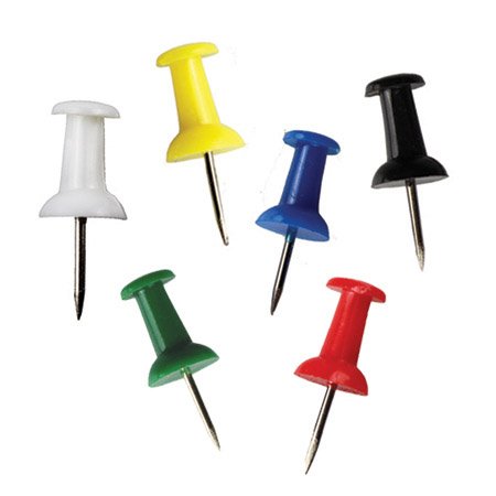 UP Push Pins Assorted Pack 25       