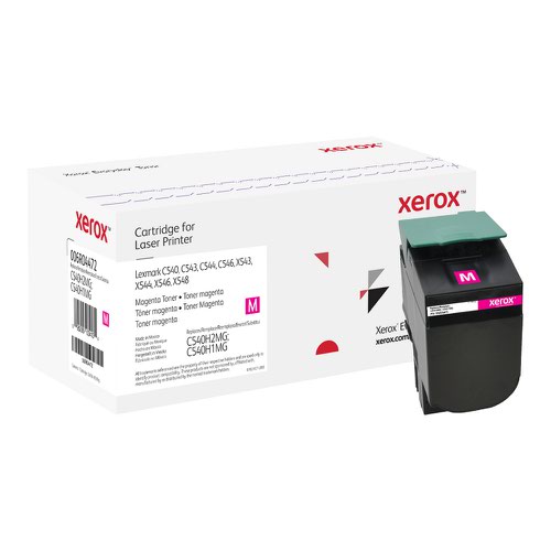 Xerox Everyday Toner For Lexmark C540H2MG C540H1MG High Capacity Magenta Laser Toner - 006R04472