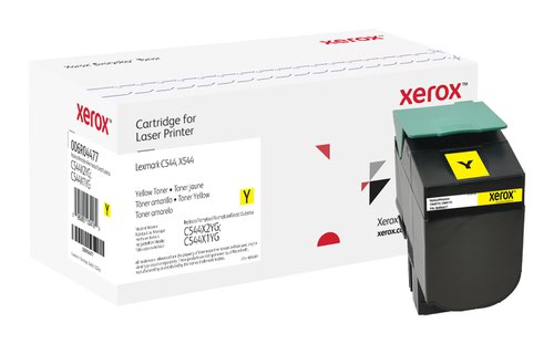 Xerox Everyday Toner For Lexmark C544X2YG C544X1YG Extra High Capacity Yellow Laser Toner - 006R04477