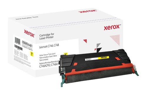 Xerox Everyday Toner For Lexmark C746A2YG C746A1YG High Capacity Yellow Laser Toner - 006R04481