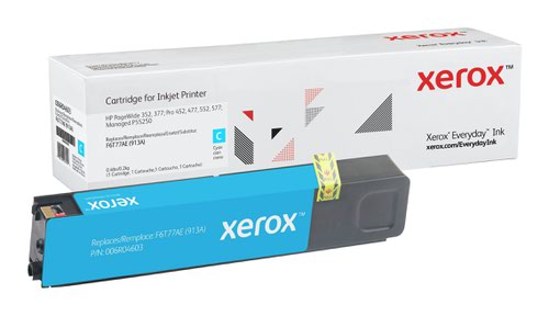 Xerox Everyday Ink For HP F6T77AE 913A Cyan Ink Cartridge - 006R04603