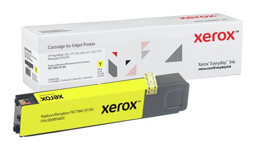 Xerox Everyday Ink For HP F6T79AE 913A Yellow Ink Cartridge - 006R04605