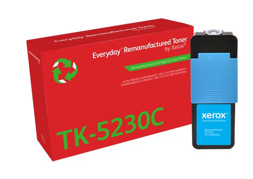 XET Remanufactured Xerox Everyday For Kyocera TK5230C Cyan Laser Toner 006R04804