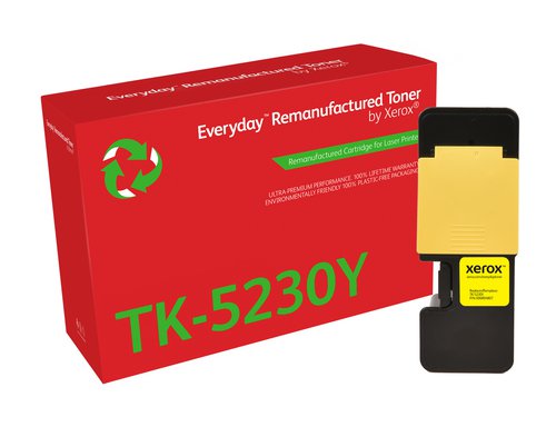 XET Remanufactured Xerox Everyday For Kyocera TK5230Y Yellow Laser Toner 006R04807