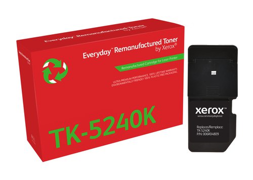 XET Remanufactured Xerox Everyday For Kyocera TK5240K Black Laser Toner 006R04809