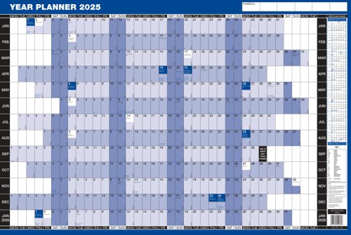 2025 Unmounted Year Planner with Pens and Stickers - Pack of 50