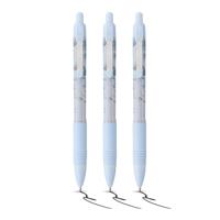 Z-GRIP Smooth Glam Black Ink Ballpoint Pens Blue Marble Pack of 3