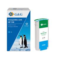 Remanufactured HP G+G 738 Cyan Ink Cartridge