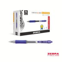 Zebra SARASA Gel Retractable Rollerball 0.7mm Pen Blue Ink - Pack of 12