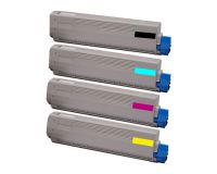 Remanufactured OKI C801C Cyan 44643003 Toner