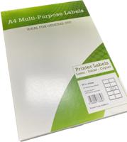 Alpa-Cartridge A4 Multipurpose Labels 10 Per Sheet 99.1 x 57mm (White) Pk of 100