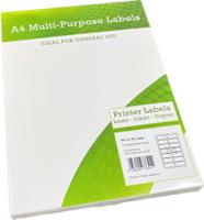 Alpa-Cartridge A4 Multipurpose Labels 14 Per Sheet 99.1 x 38.1mm (White) Pk of 100