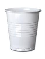 7oz White Squat Plastic Vending Cups (100)