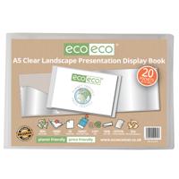 ecoeco A5 50% Recycled 20 Pocket Landscape Presentation Display Book (1)