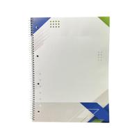 Ruled Margin Spiral Soft Cover Notebook 140 Pages A4 Pack of 5