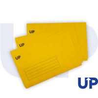 UP Full Flap Document Wallet Pack of 50 - Yellow
