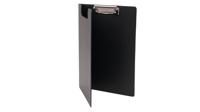A4 PVC Fold Over Clipboard Black (10)