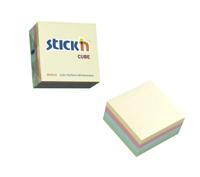Repositional Notes  UP Repositionable Notes Cube 76x76mm Pastel Assorted