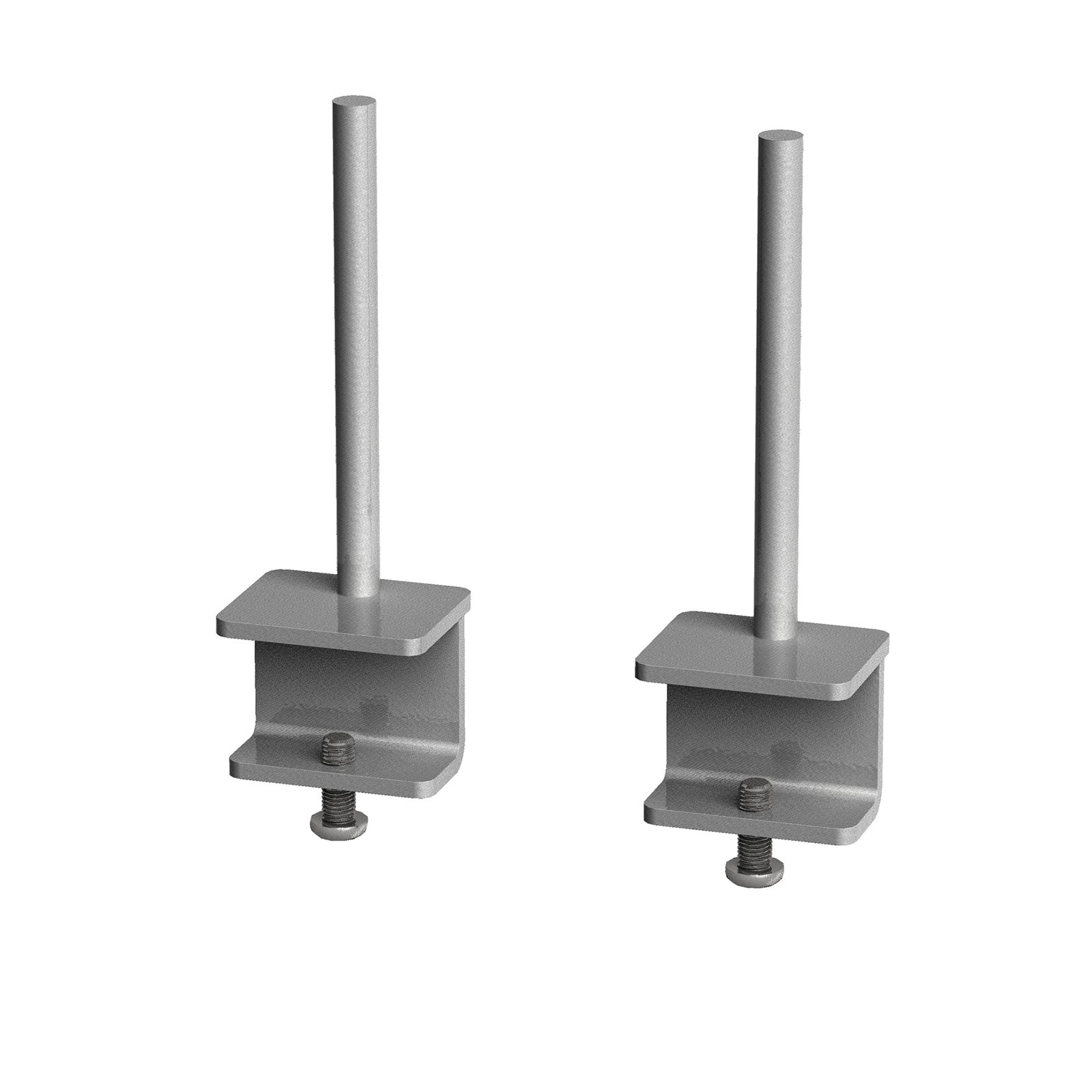 Fabric screen brackets for single desks or runs of Adapt and Fuze single desks (pair)