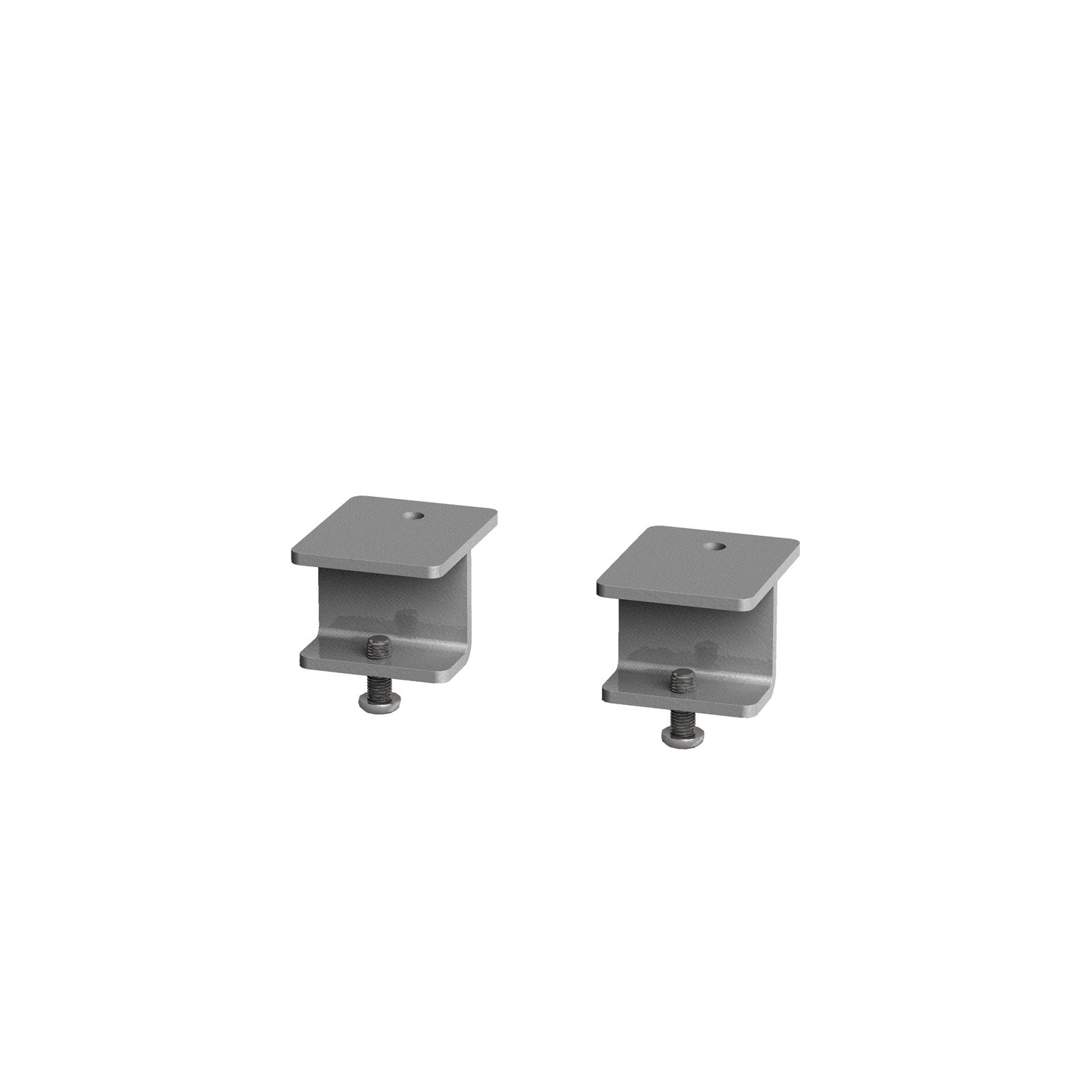 Glazed screen brackets for single Adapt and Fuze desks or runs of single desks (pair)