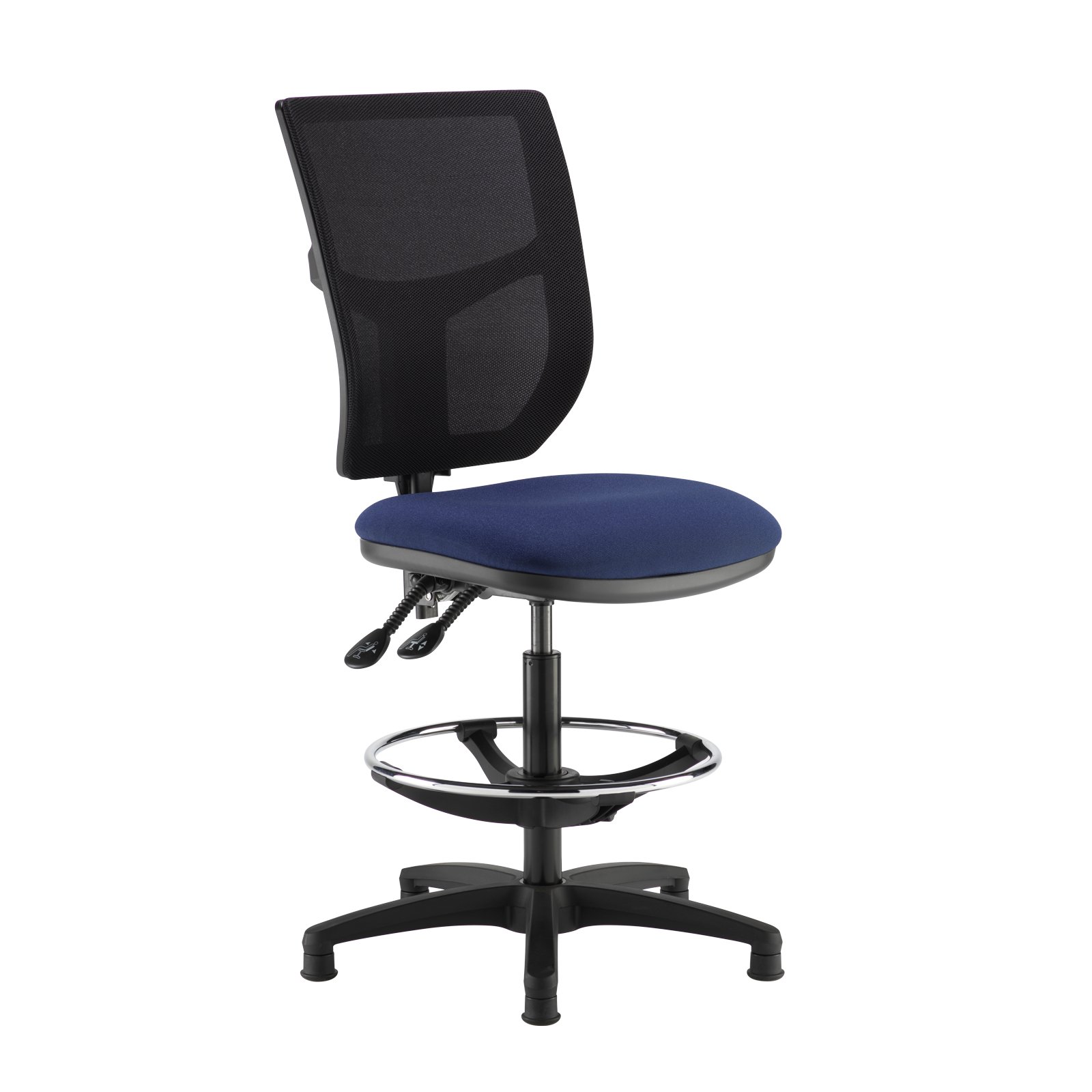 Altino mesh back draughtsman's chair with no arms - made to order