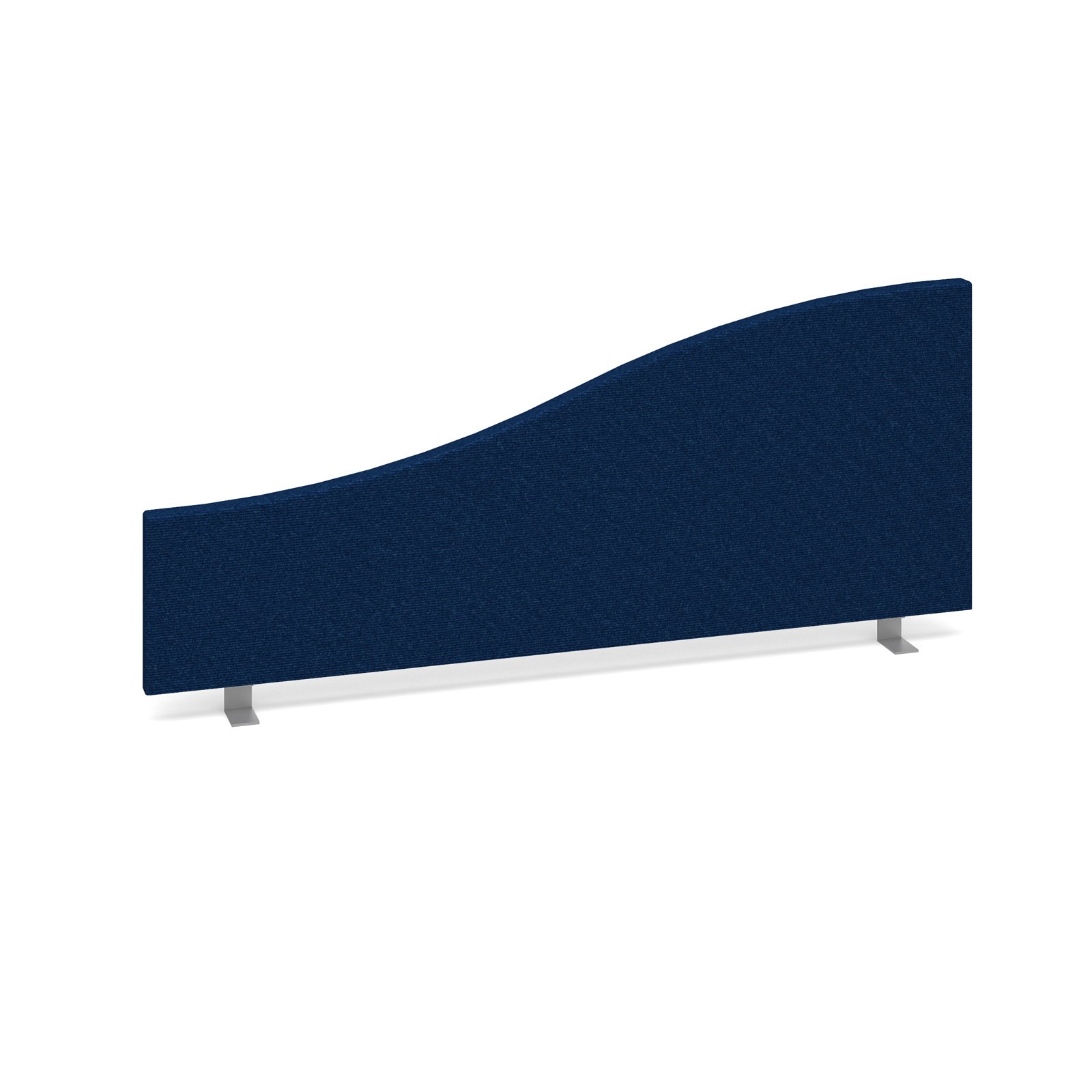 Wave desktop fabric screen 1000mm x 400mm/200mm - made to order