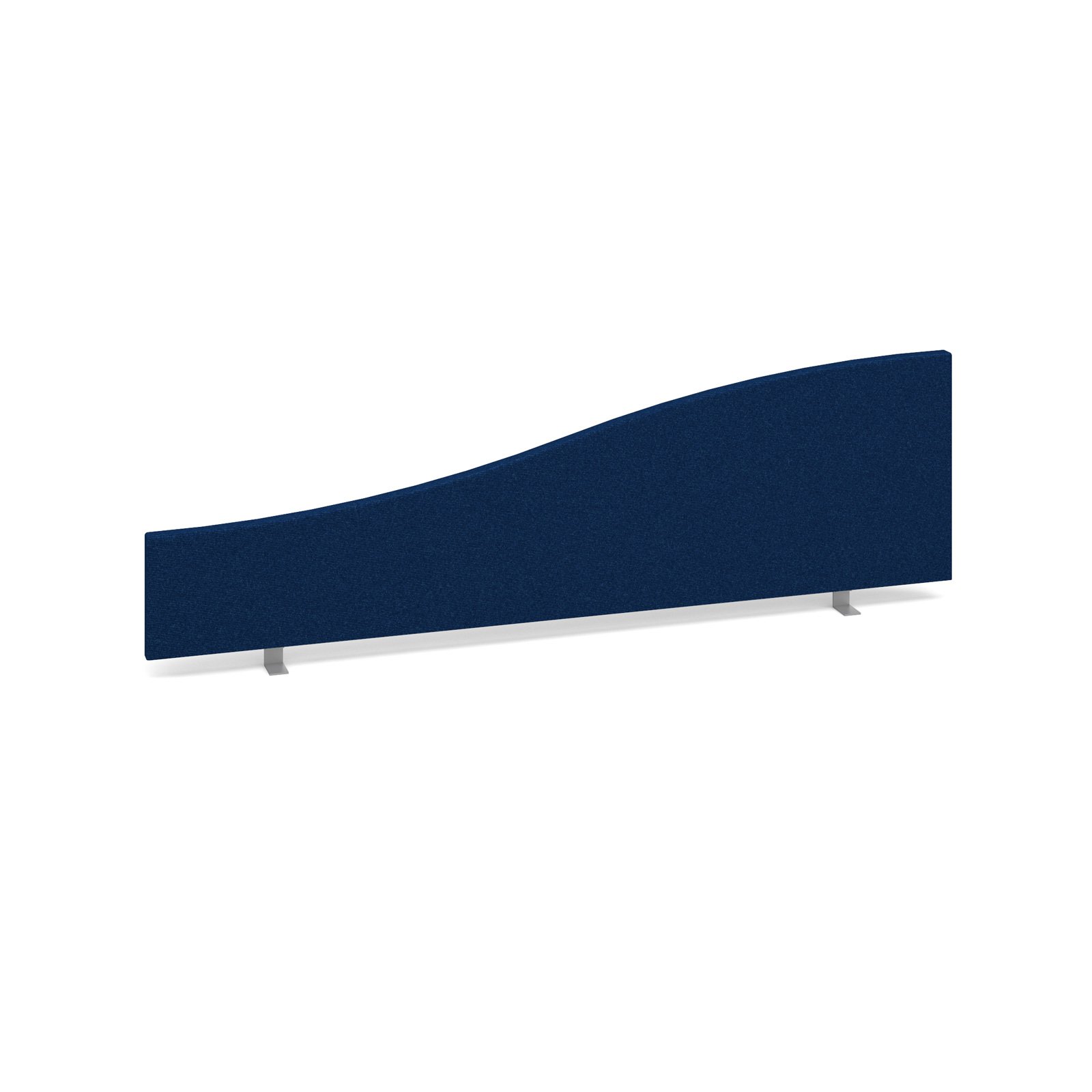 Wave desktop fabric screen 1400mm/200mm x 400mm/200mm - made to order