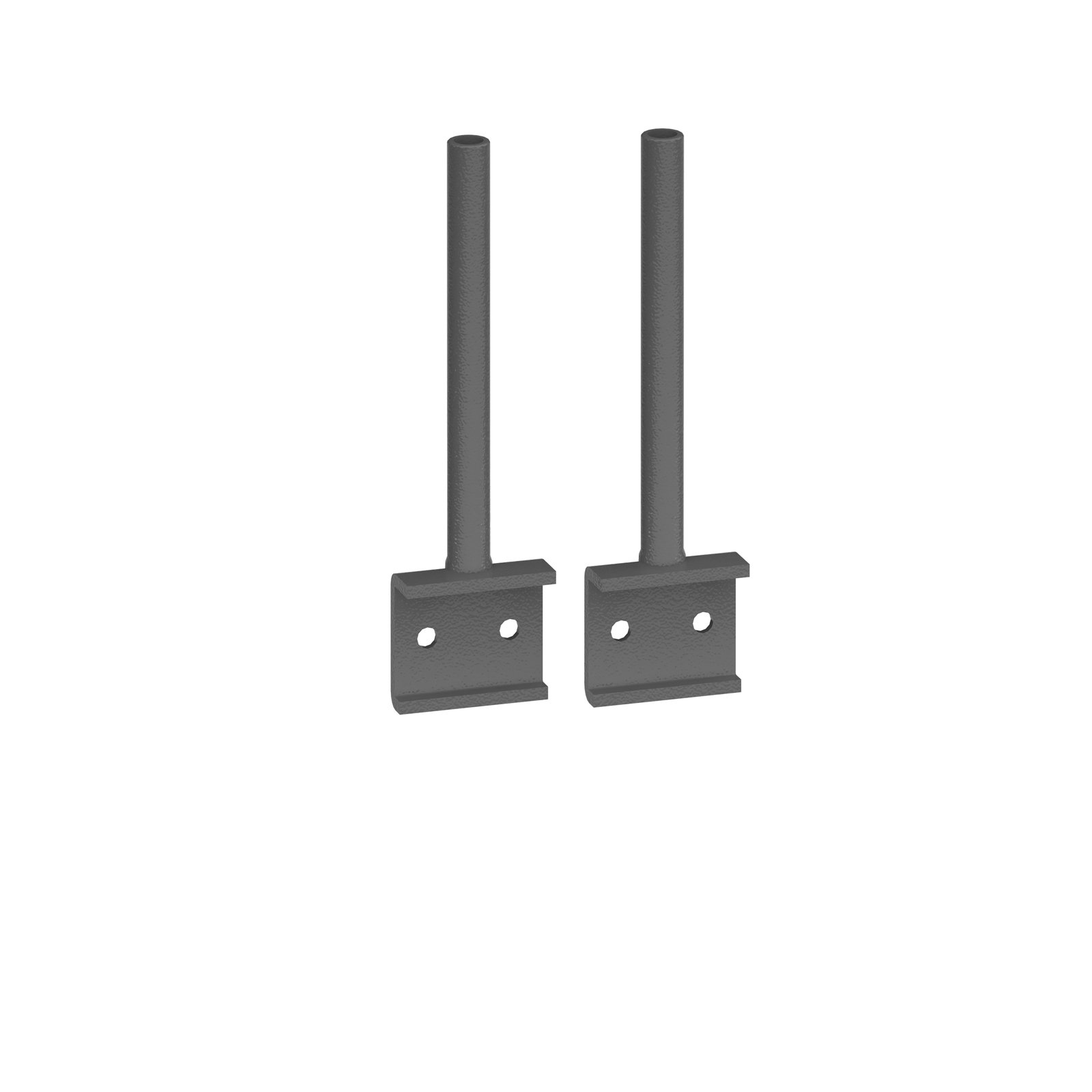 Universal fabric screen return desk brackets (pair)