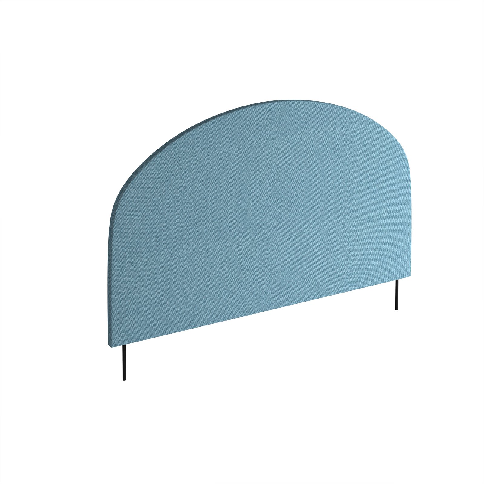 Vibe Elev8 curved screen for back-to-back desks 1200mm wide with black brackets - made to order