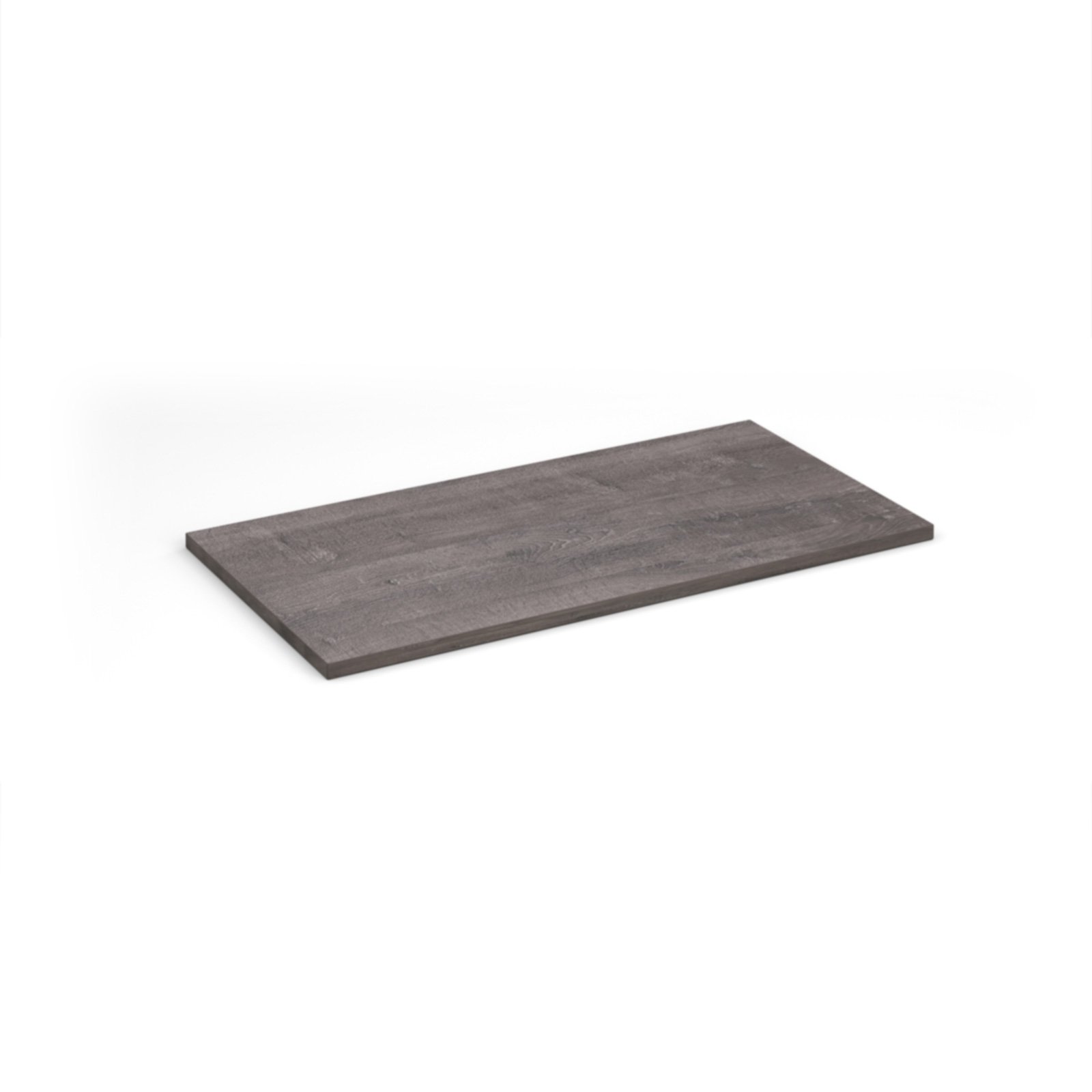 Flux modular storage double wooden top shelf - grey oak