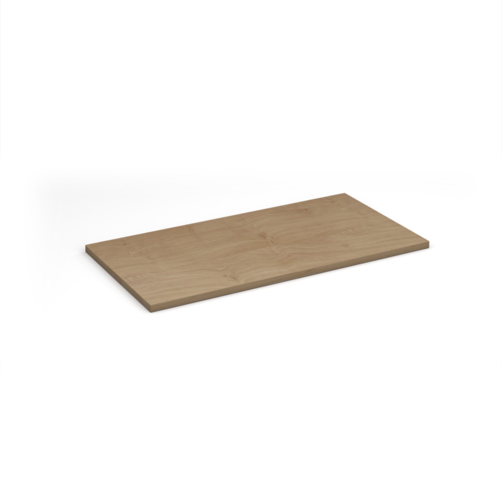 Flux modular storage double wooden top shelf - Kendal oak