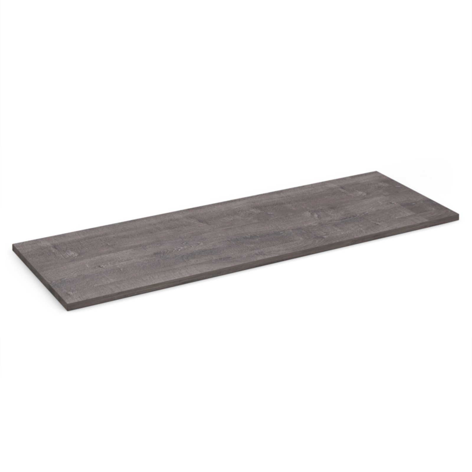 Flux modular storage triple wooden top shelf - grey oak