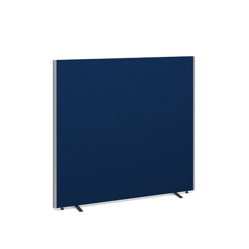 Floor standing fabric screen 1500mm x 1600mm - blue