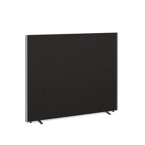 Floor standing fabric screen 1500mm x 1800mm - charcoal