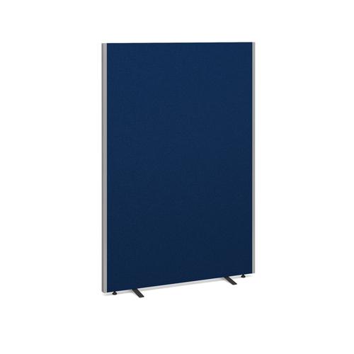 Floor standing fabric screen 1800mm high x 1200mm wide - blue