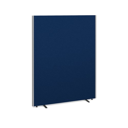 814-B Floor standing fabric screen 1800mm high x 1400mm wide - blue