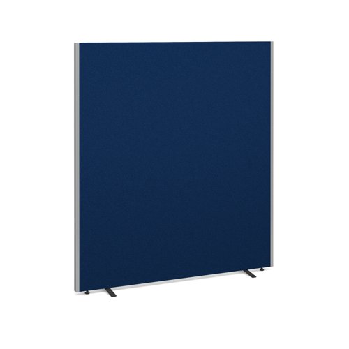 Floor standing fabric screen 1800mm high x 1600mm wide - blue  816-B