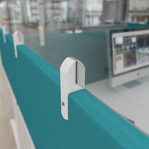 M-SE800-CA | Screen toppers have been designed as an add-on to existing fabric or aluminium frame desktop screens to quickly, easily and at minimal cost convert your existing screen into barrier screens by adding 300mm of extra infection protection height to your office dividers. Supplied with 3 sturdy brackets and easy to install, and available as 5mm clear acrylic, easy-clean toppers, or as 5mm foamex panels with the choice of 3 biophilic designs.