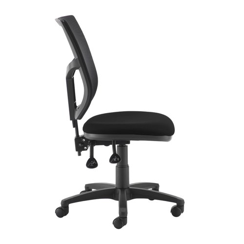 Altino mesh back PCB operator chair with no arms - black