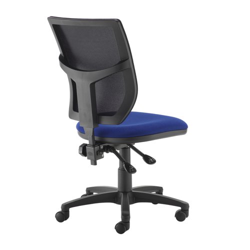Altino mesh back PCB operator chair with no arms - blue