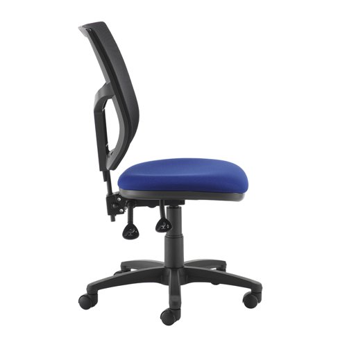 Altino mesh back PCB operator chair with no arms - blue | AH10-000-BLU | Dams International