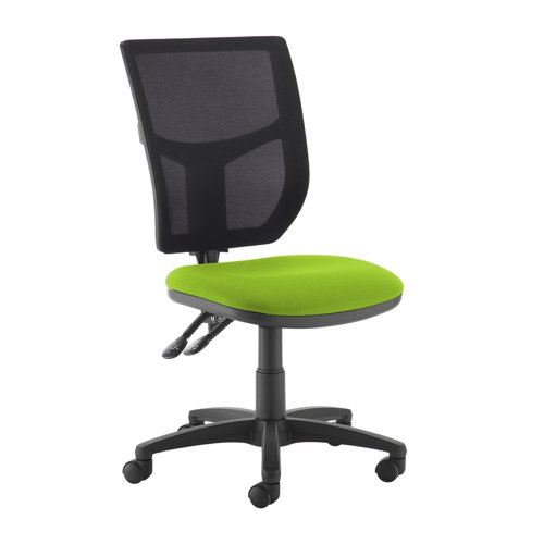 Altino 2 lever high mesh back operators chair with no arms - Madura Green
