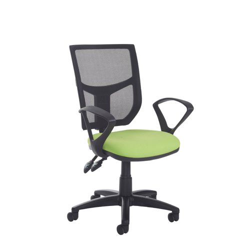 Altino mesh back PCB operator chair with fixed arms - made to order