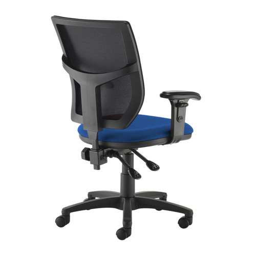 AH12-000-BLU Altino mesh back PCB operator chair with adjustable arms - blue