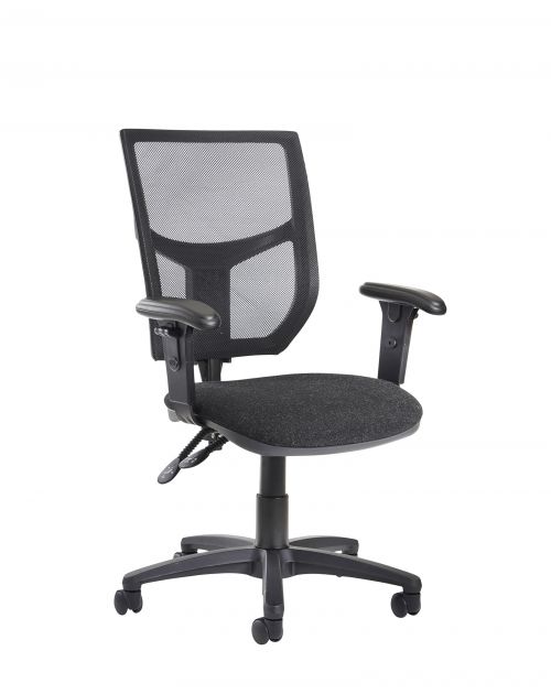 Altino Mesh Back Operators Chair with Height Adjustable Arms - Charcoal (AH12-000-C)