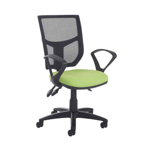 Altino mesh back asynchro operator chair with fixed arms - made to order