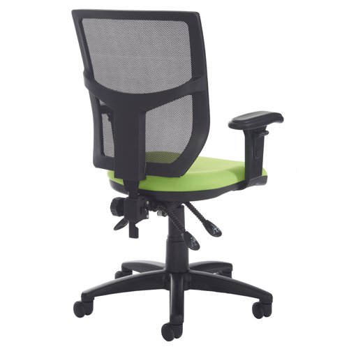 Altino mesh back asynchro operator chair with seat depth adjustment and adjustable arms - black