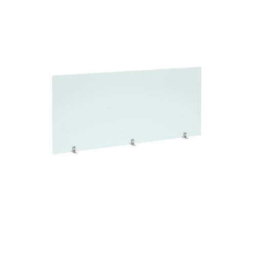 Freestanding Privacy Shield (1600w x 700h on Stabilising Feet with No Cut-Out  - Acrylic Finish (AHFS1600)